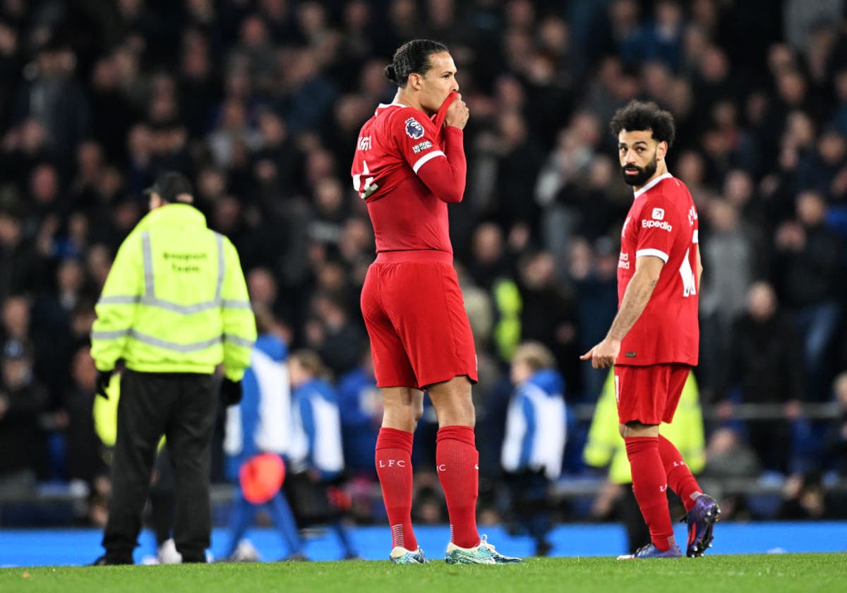 Virgil van Dijk questions Liverpool’s hunger after Everton defeat: ‘