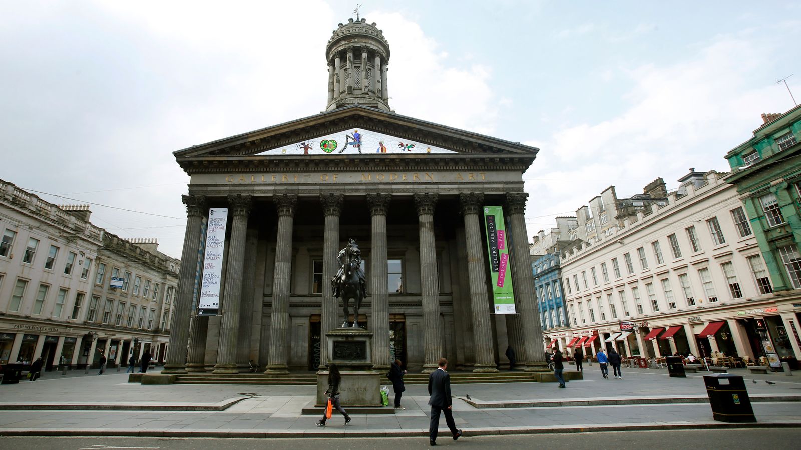 Glasgow's Gallery of Modern Art closed after man falls from balcony