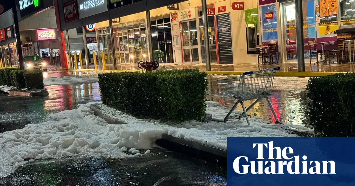 Wild weather lashes Queensland, with rainstorms bringing down ceilings and hail falling like snow