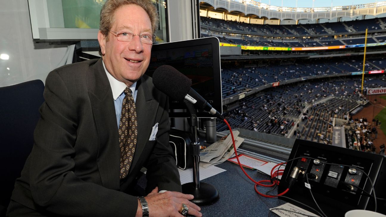 John Sterling honored by Yankees for 36 seasons as radio voice - ESPN