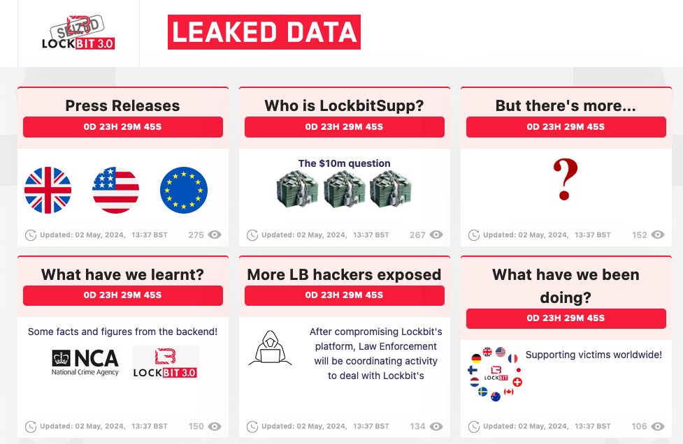 Police resurrect Lockbit's site and troll the ransomware gang | TechCrunch