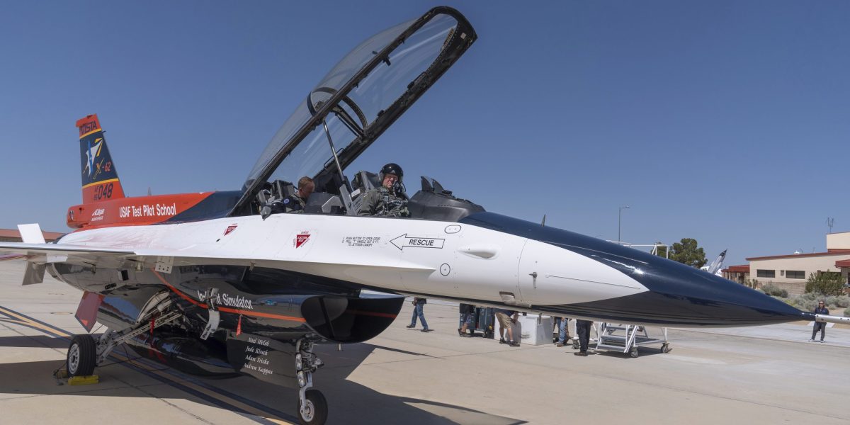 An AI-controlled fighter jet with the Air Force secretary onboard flew against a human pilot in a secret dogfight: 'It’s a security risk not to have it'