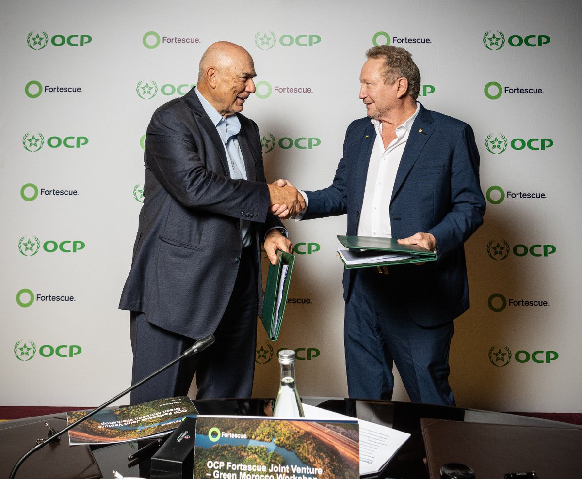 Morocco to Become Green Energy Hub with OCP-Fortescue Hydrogen Venture ...