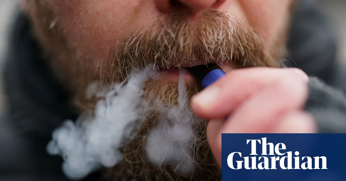 Vaping damages young people’s lungs as much as smoking, study suggests