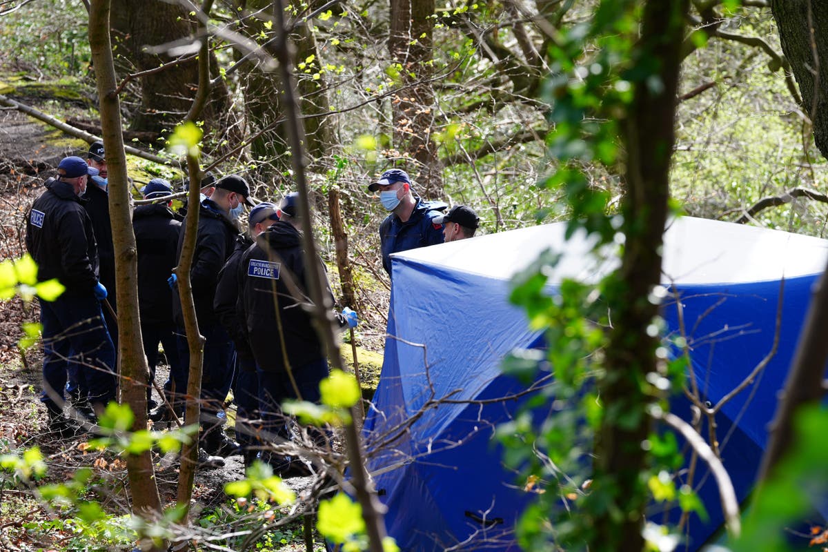 Two men charged with murder after torso found in nature reserve in Salford