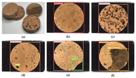 A Study on the Improvement of YOLOv5 and the Quality Detection Method for Cork Discs