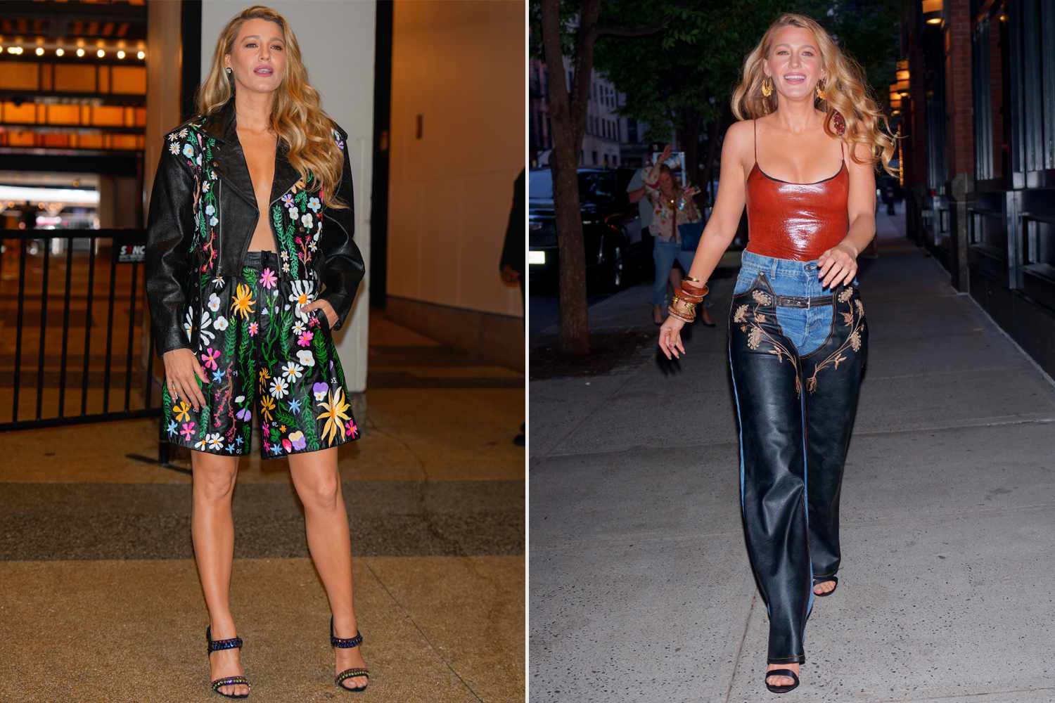 Blake Lively Wears Leather Chaps and Goes Braless for Another Whirlwind Day of It Ends with Us Press Looks