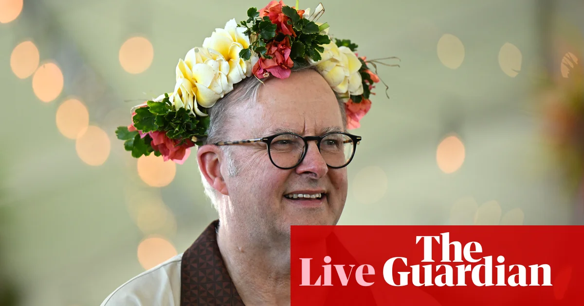 Australia news live: Albanese caught on camera discussing Pacific policing plan with US official; small quake in Victoria’s west