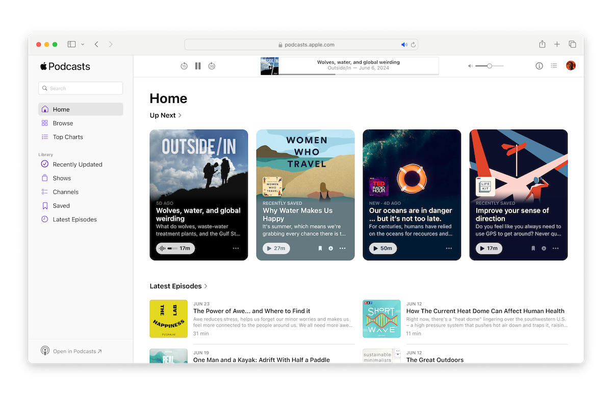 Apple Podcasts launches on the web | TechCrunch