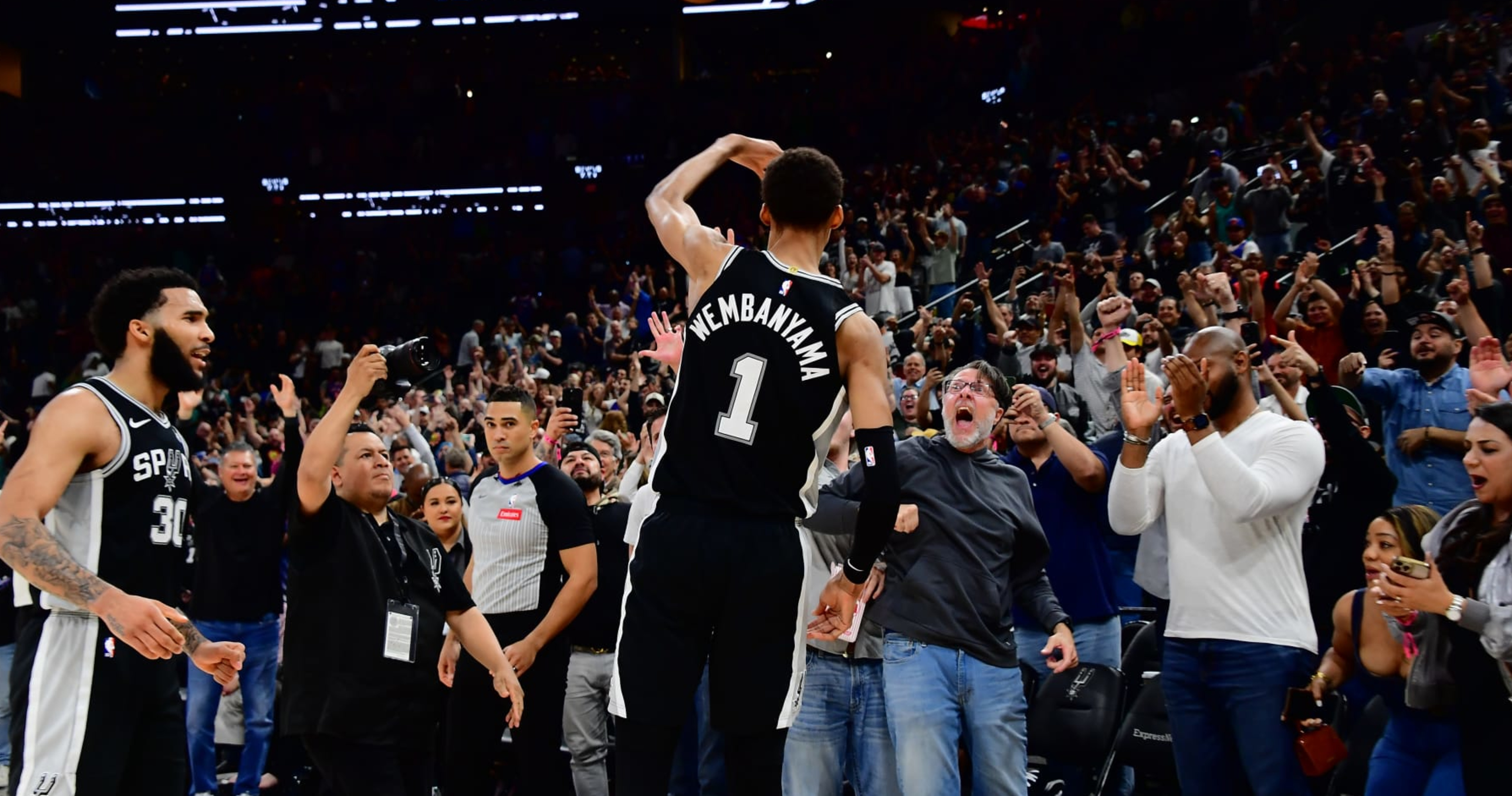 Spurs' Wembanyama Fined $25K by NBA for Throwing Ball to Fans After Win vs. Knicks