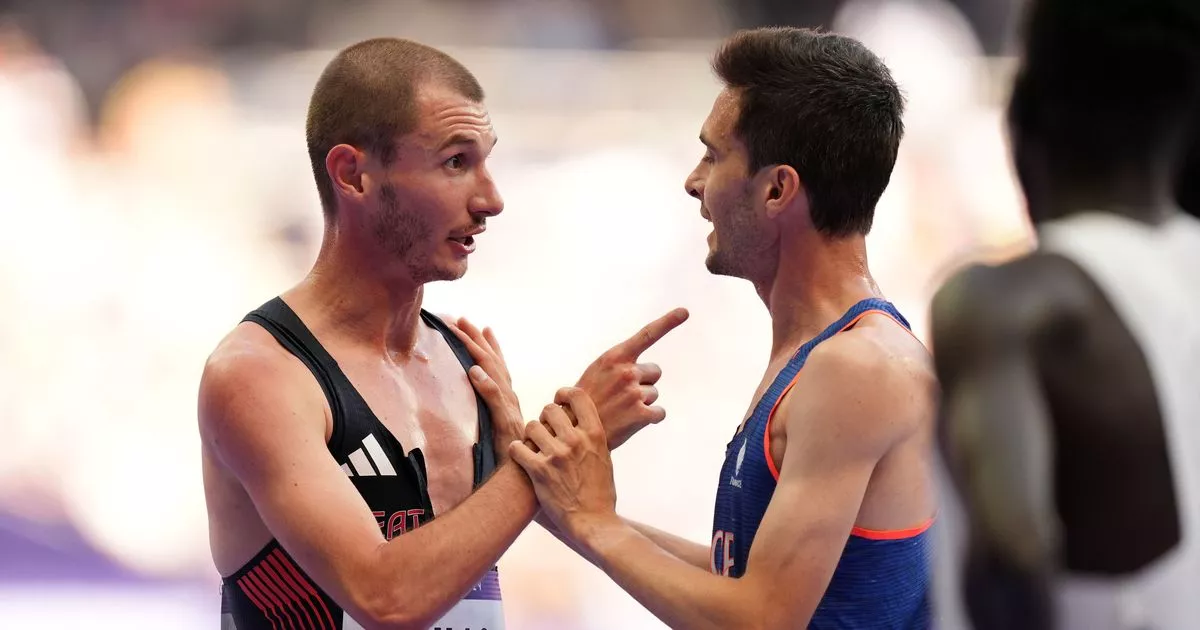 Team GB star in angry bust-up with rival after clashing during Olympic race