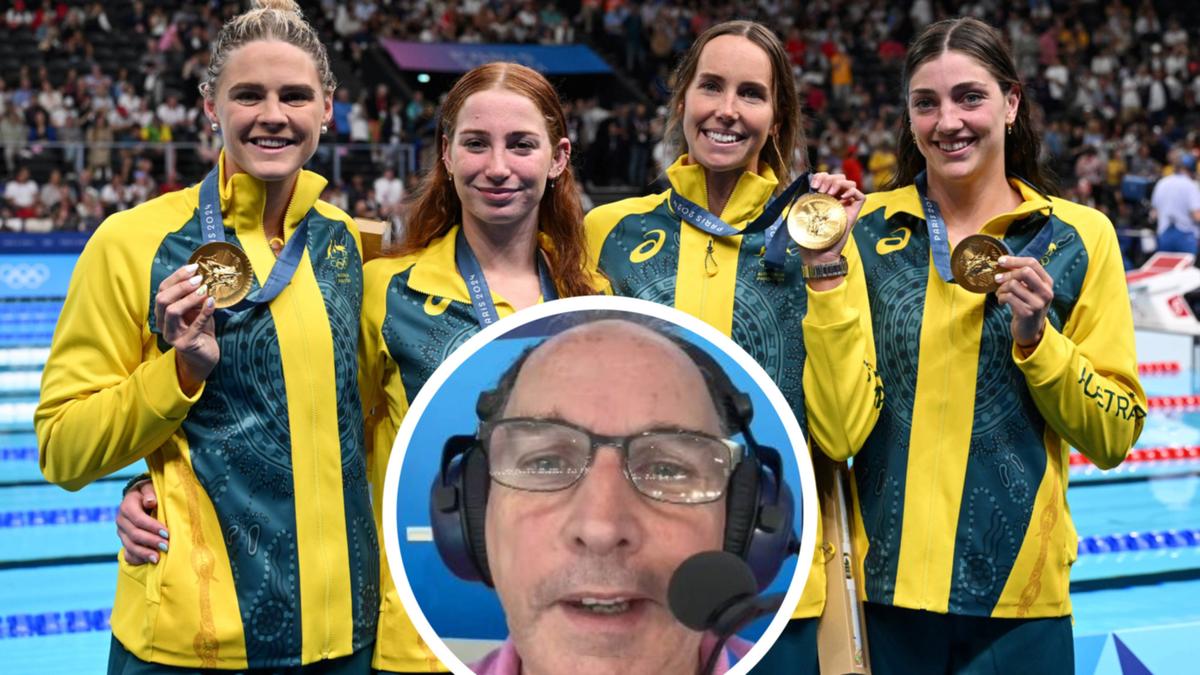 Commentator stood down after bizarre call on Aussie swimmers