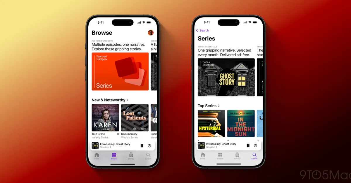 Apple Podcasts launches new narrative series chart, ad-free windows, more - 9to5Mac