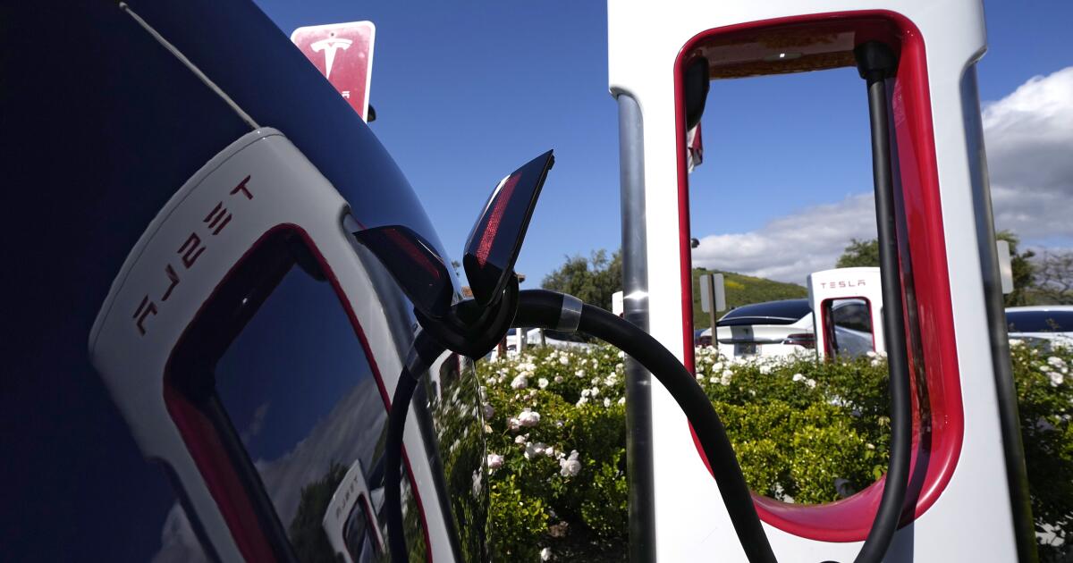 Are Tesla Superchargers open to other EVs in California? - Los Angeles Times