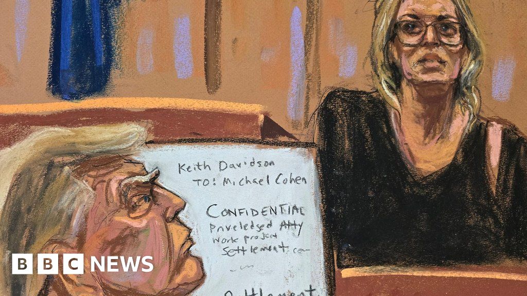 Trump and Stormy Daniels face off on tense day in court