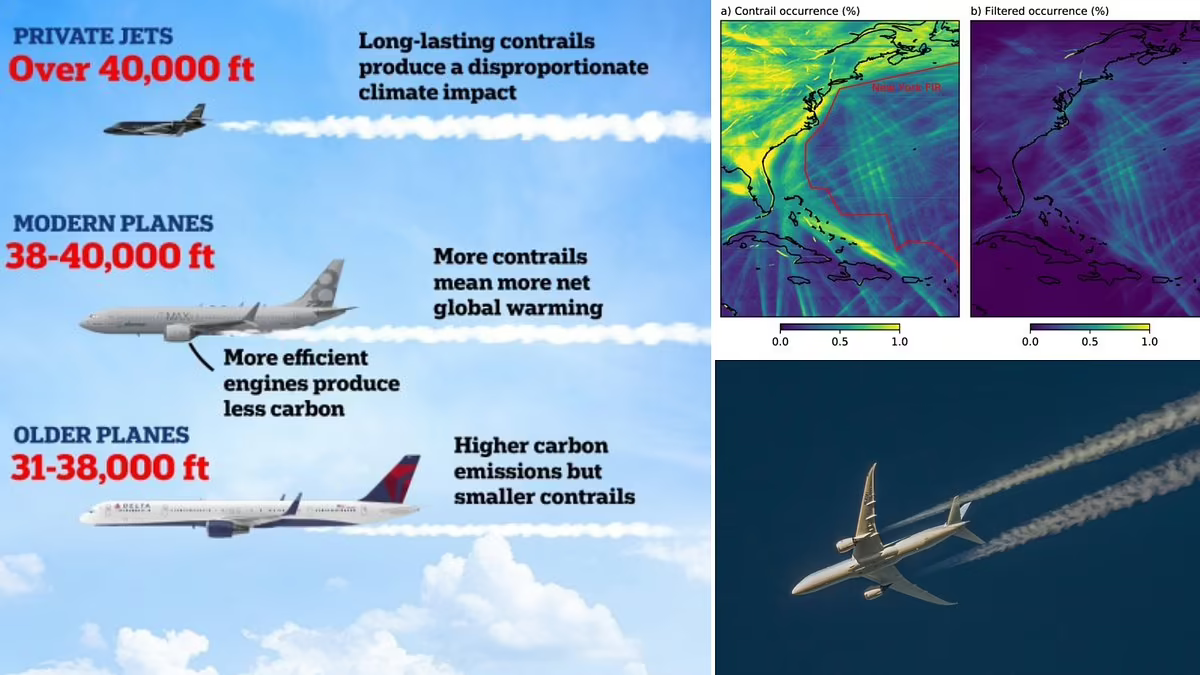 Modern airplanes are WORSE for the environment than older aircraft, study warns - throwing a...