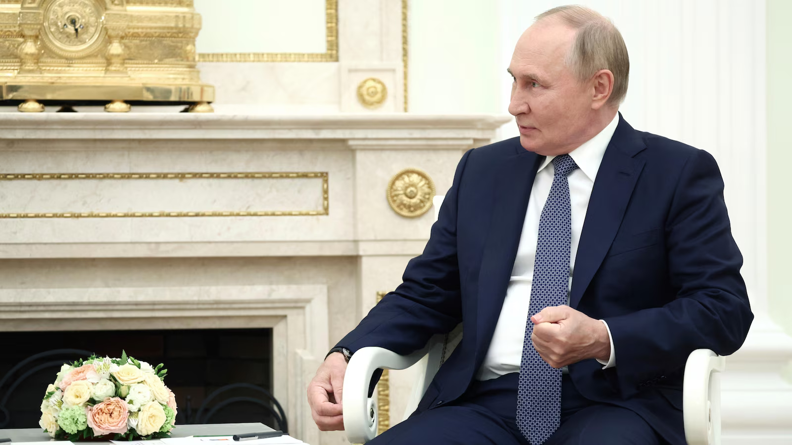 Russian President Vladimir Putin meets Syrian President Bashar Assad in the Kremlin