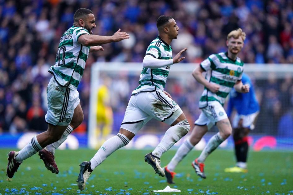 Adam Idah scores for Celtic in dramatic Old Firm derby