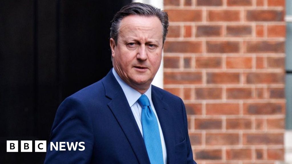 David Cameron meets Donald Trump in Florida ahead of Blinken talks