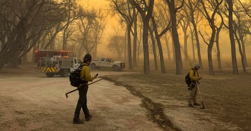 Wildfires Prompt Evacuations in Texas and Oklahoma