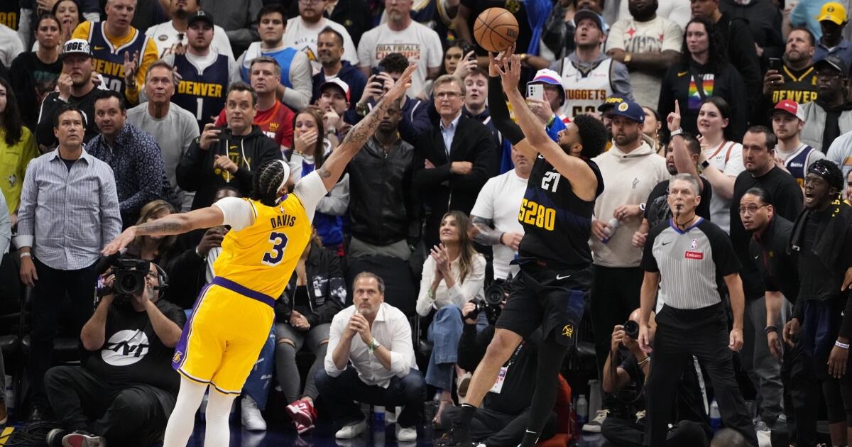 Jamal Murray buzzer-beater sends Lakers to crushing Game 2 loss - Los Angeles Times