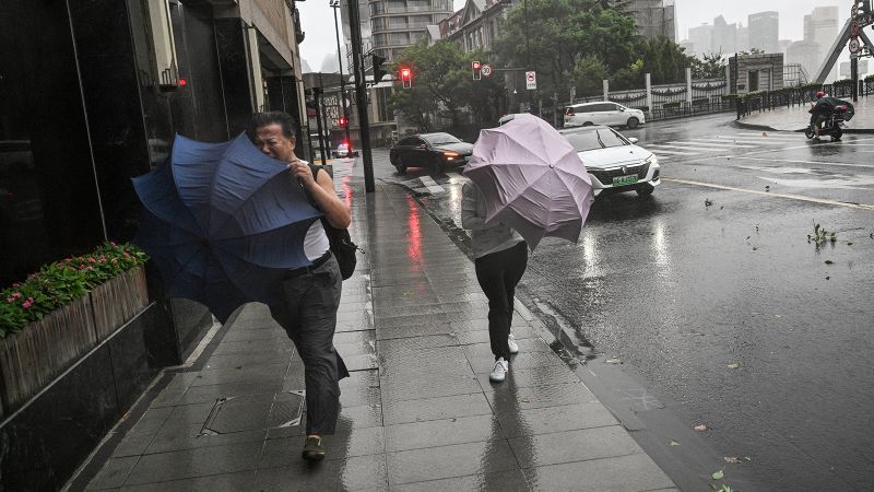 Shanghai slammed by Typhoon Bebinca, strongest storm to hit in seven decades | CNN