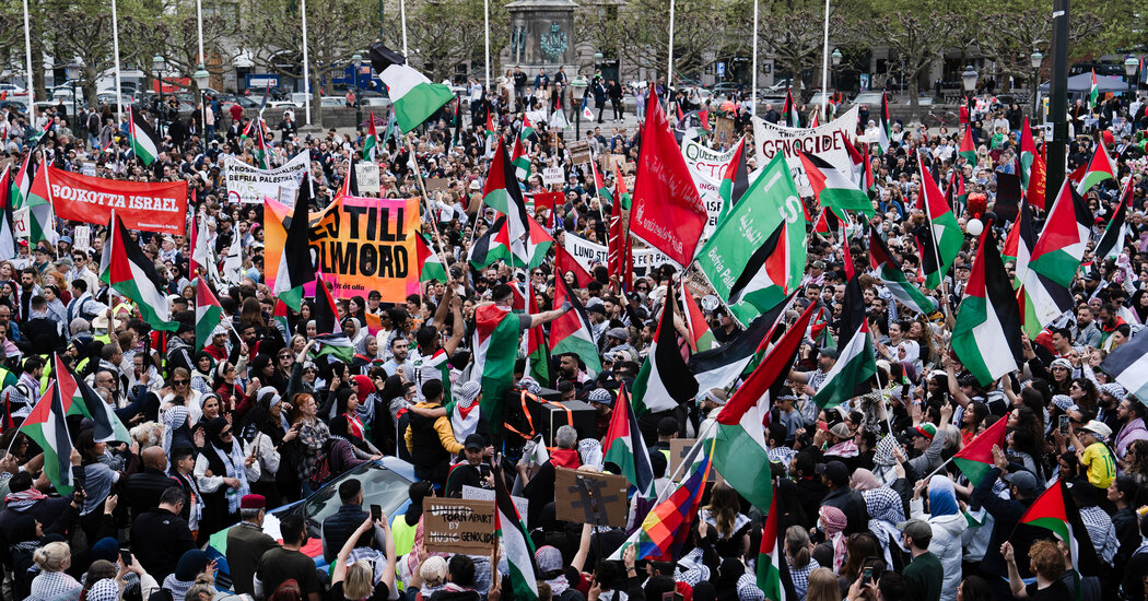Before the Eurovision Final, a Pro-Palestinian March