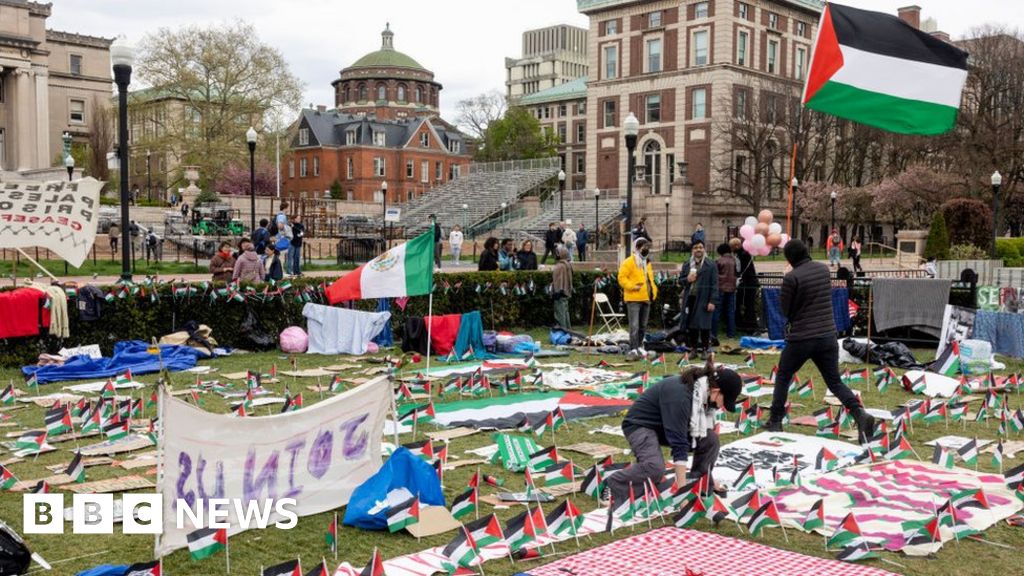 Columbia University: White House condemns antisemitism at college protests