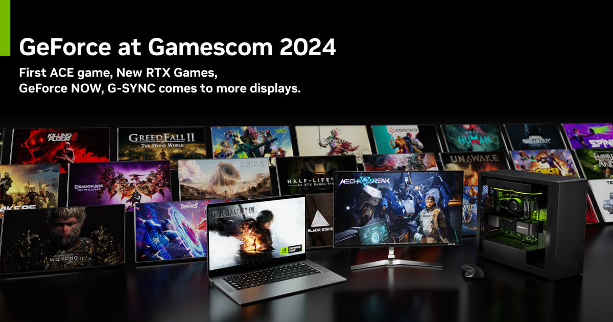 GeForce @ Gamescom 2024: ACE Digital Human Technologies Showcased In Mecha BREAK, 20 New RTX Games Announced, G-SYNC Tech Coming to More Gamers, Star Wars™ Outlaws Bundle Launched