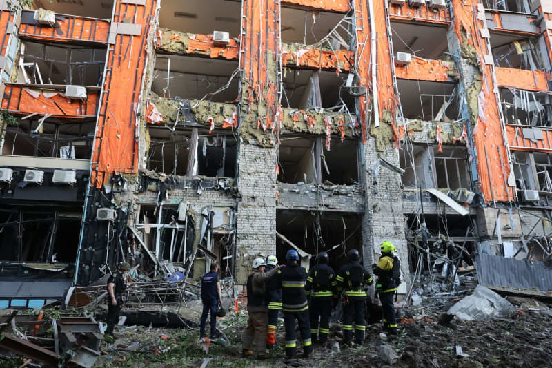 Death toll reaches 12 in Russian hit on Kharkiv DIY store, fire out