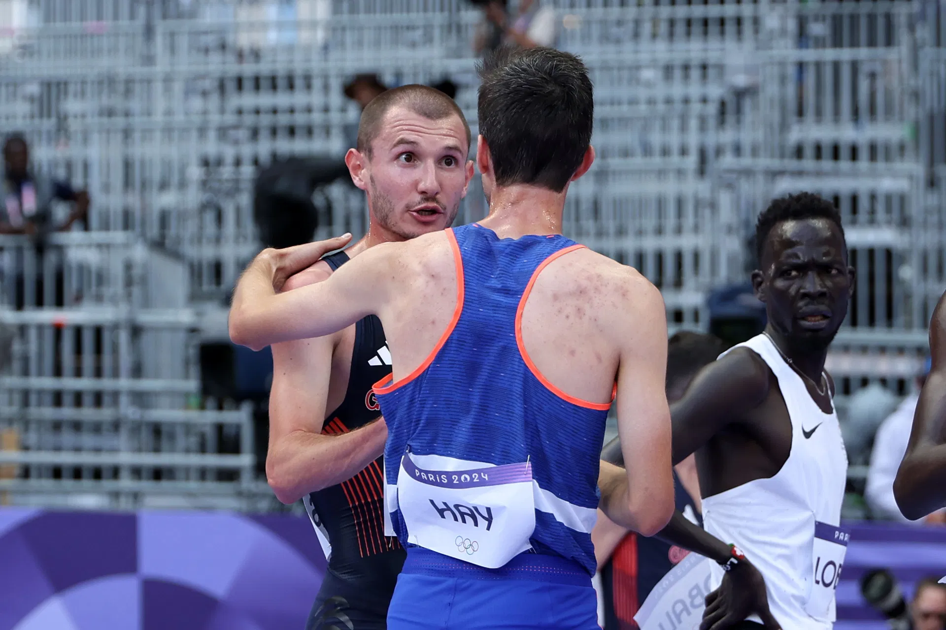 Team GB runner George Mills confronts French athlete at Paris Olympics after pair collide in mens 5,000m heat