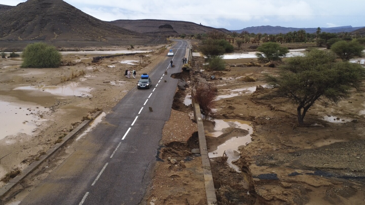 Flooding kills more than 20 people in Morocco and Algeria