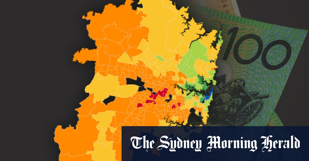 Sydney’s rich getting richer: How do incomes in your suburb stack up?