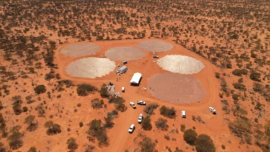 First antenna is installed on Square Kilometre Array Low telescope, as traditional owners welcome project