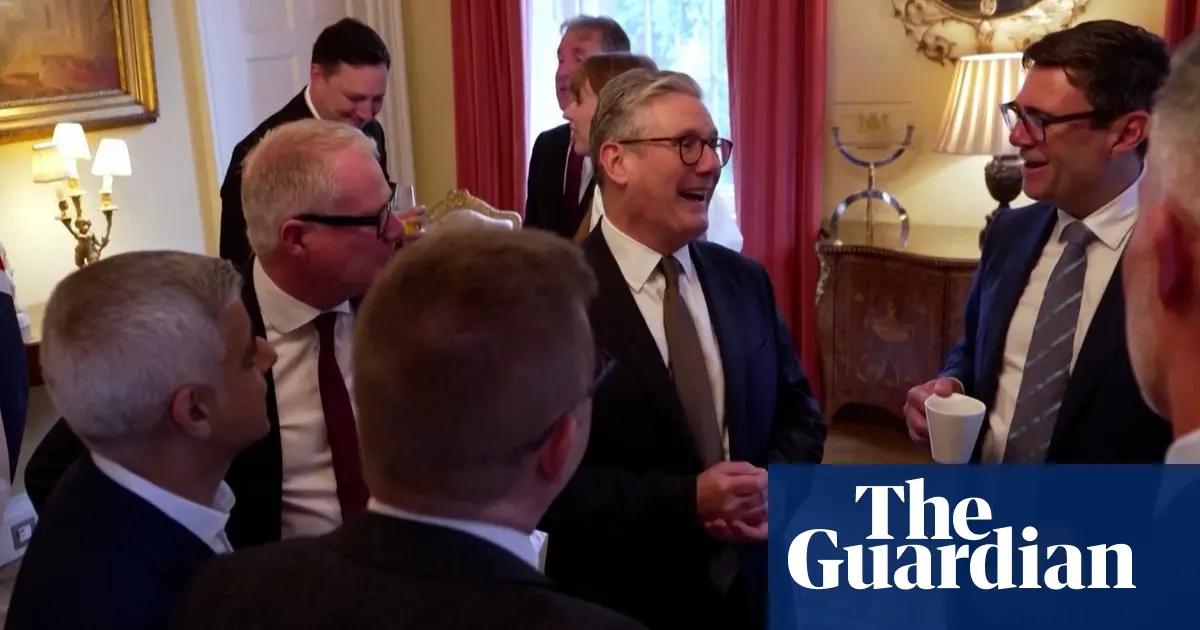 'I'm a great believer in devolution': Keir Starmer meets metro mayors – video