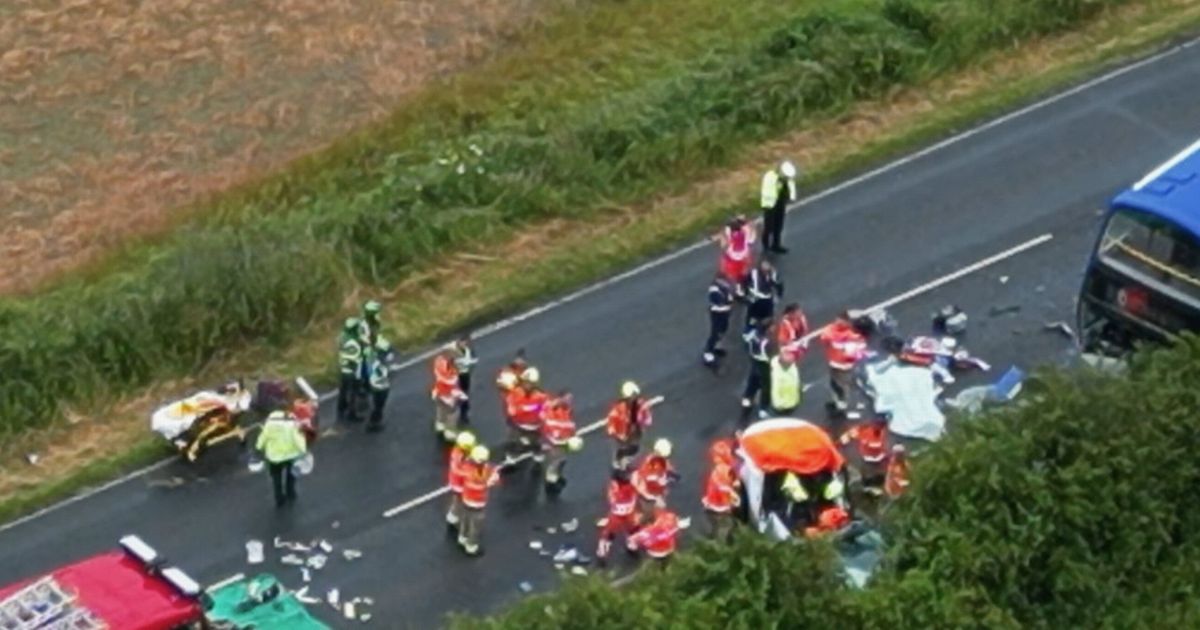 One dead and five in hospital after horror Tesla crash with double-decker bus