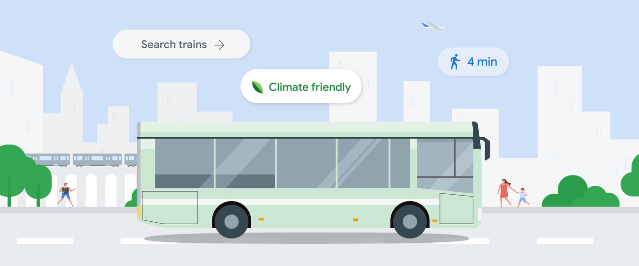 Find more sustainable ways to get around, with new Maps and Search updates