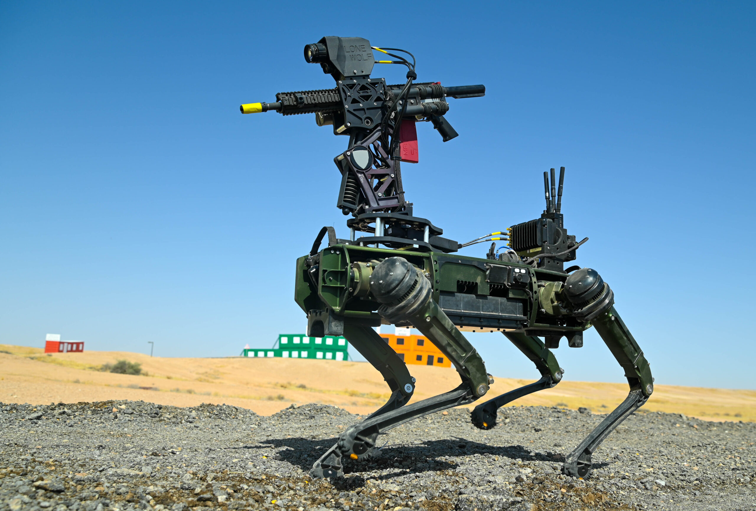 US Army Testing Robot Dogs With AI-Enabled Rifles in Middle East