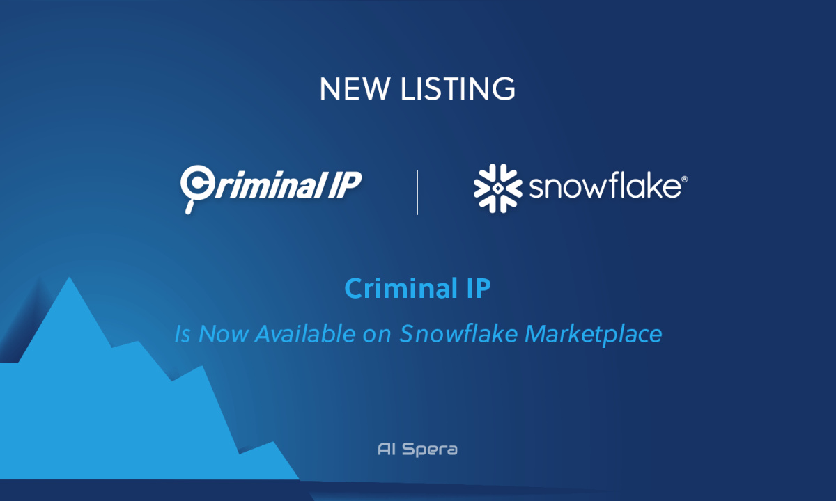 Criminal IP Unveils Innovative Fraud Detection Data Products on Snowflake Marketplace