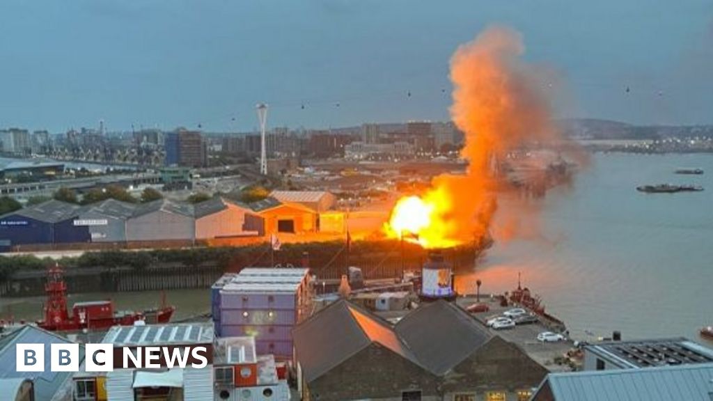 The O2 arena Silvertown fire: Film set controlled explosion sparks blaze