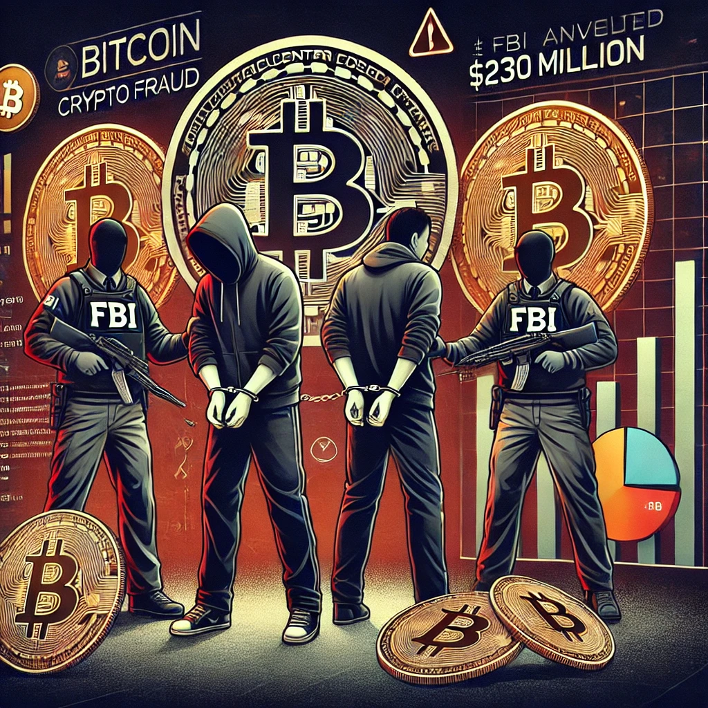 Two Arrested in $230M Bitcoin Heist: Lavish Lifestyles Funded by Sophisticated Crypto Scam