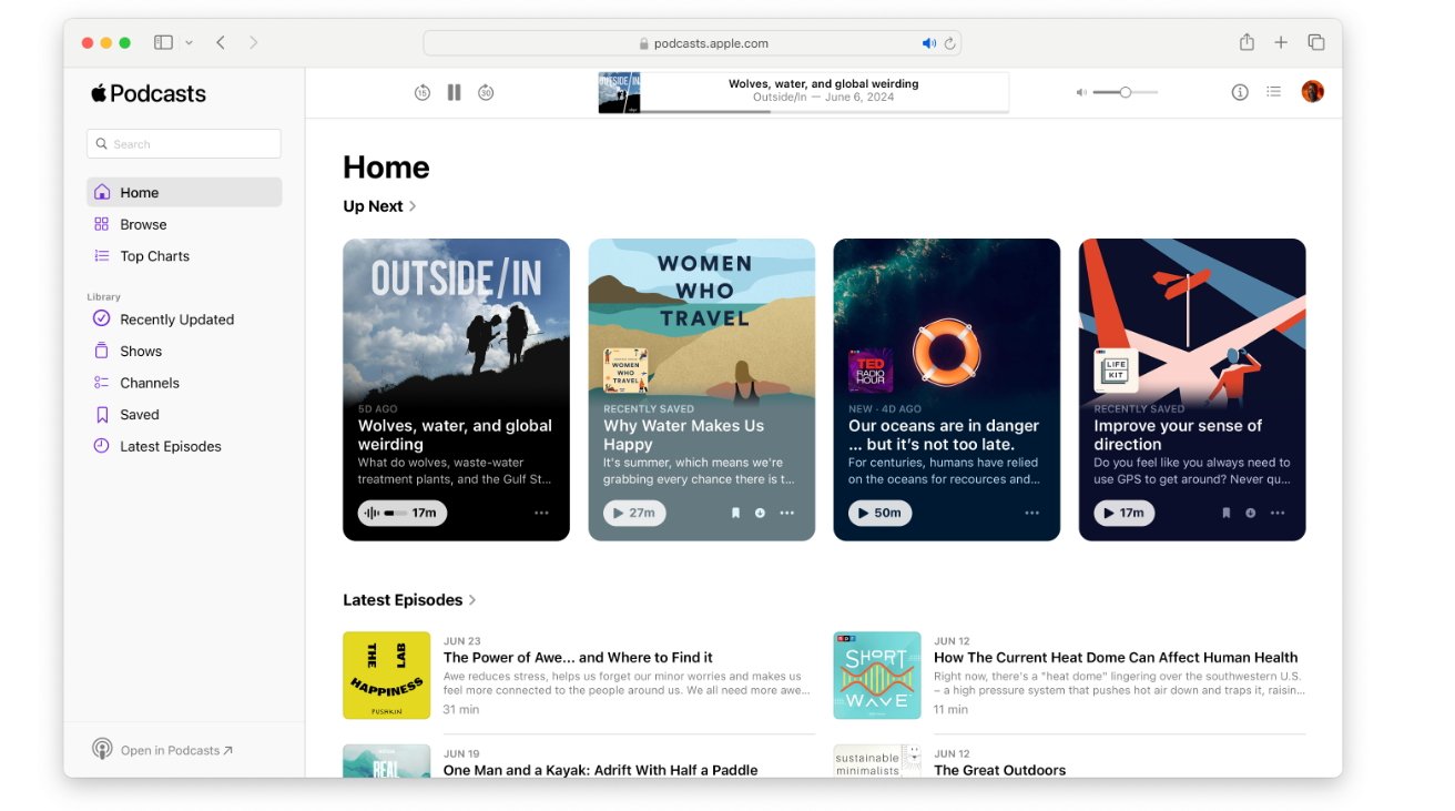 Apple Unveils 'Podcasts on the Web' for Seamless Streaming Across Devices