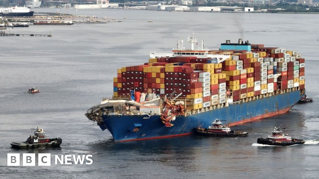 Ship That Collapsed Baltimore Bridge Refloated; Port Reopening by May, $1.9B Bridge Repair Underway