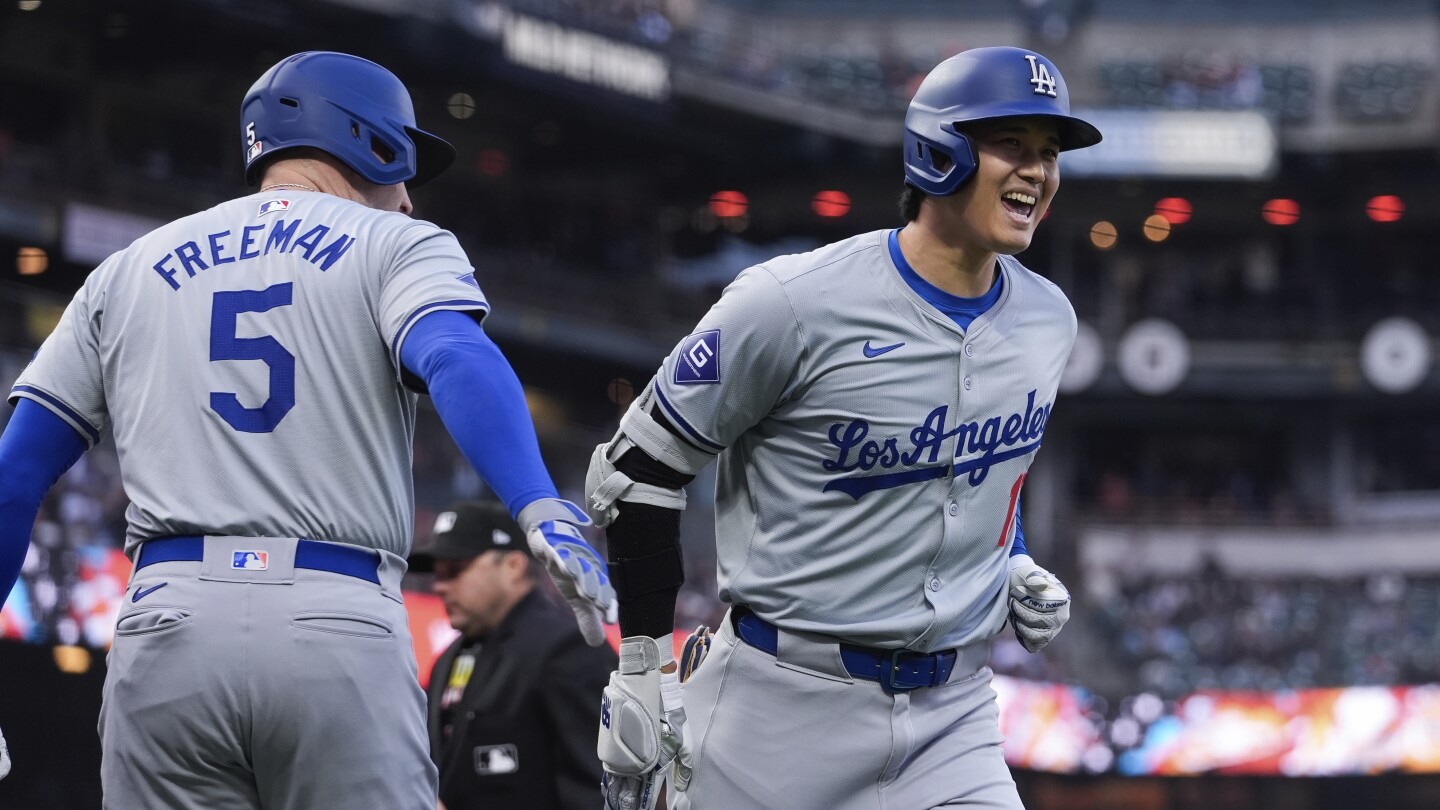 Dodgers Crush Giants 10-2: Ohtani Shines with 12th Homer, Team's Winning Streak Continues