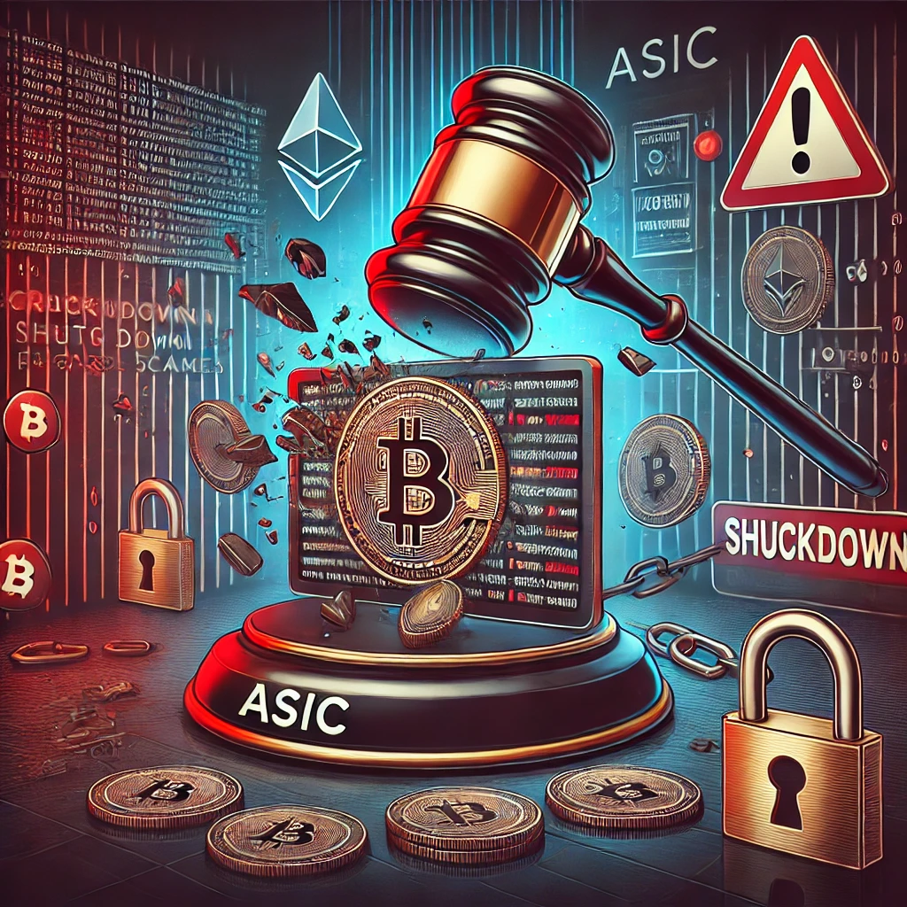 ASIC Shuts Down 615 Crypto Scam Sites, $1.3 Billion Lost to Aussies in 2023