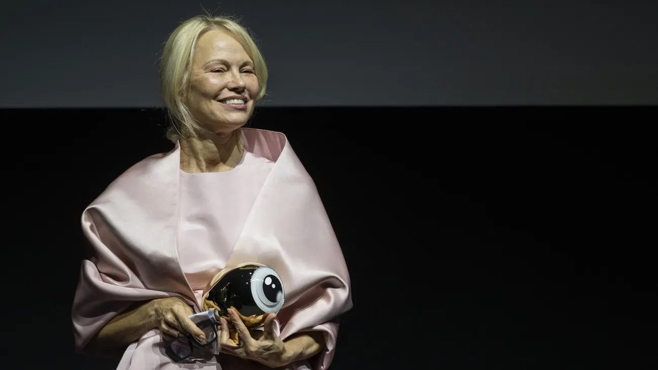 Pamela Anderson Honored with Golden Eye Award at Zurich Film Festival for 'The Last Showgirl' Performance